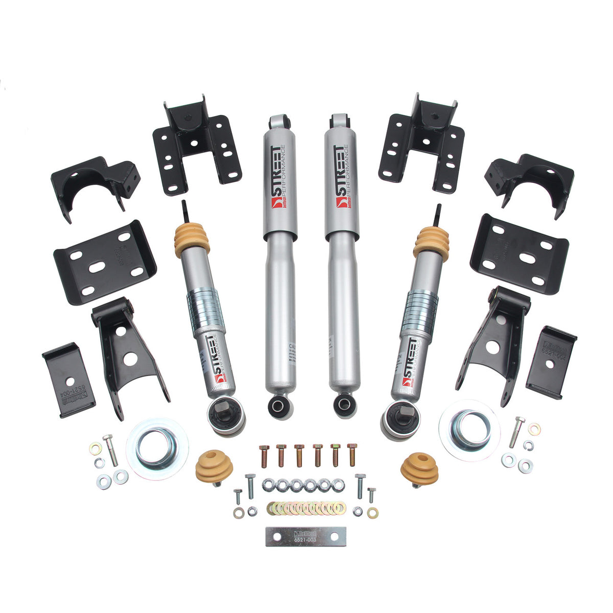 Belltech Lowering Kit 16.5-17 for Chevrolet Silverado All Cabs 4WD 2inF/2inR