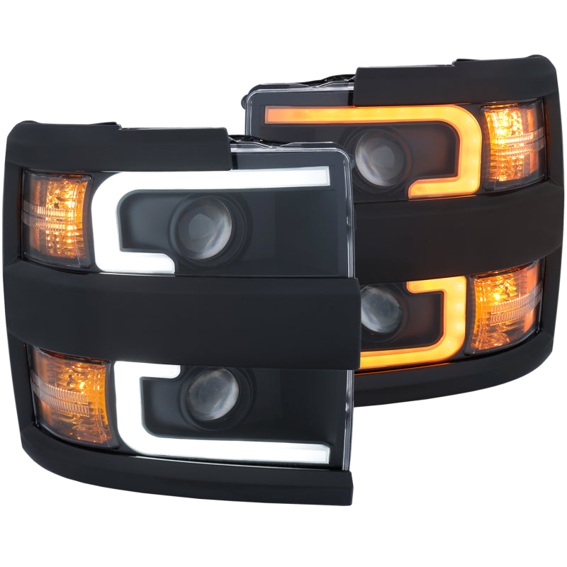 ANZO 2015-2019 Chevrolet Silverado 2500 HD LED Projector Headlights