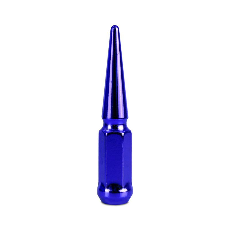 Mishimoto Mishimoto Steel Spiked Lug Nuts M14 x 1.5 24pc Set Blue - #MMLG-SP1415-24BL