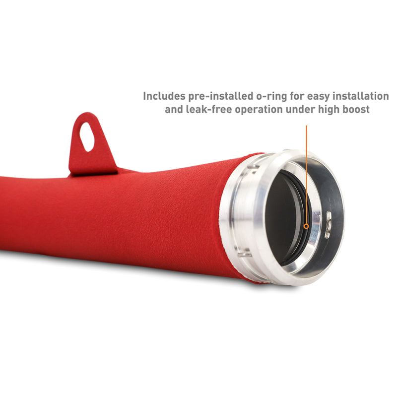 Mishimoto 2022+ Subaru WRX Charge Pipe - Wrinkle Red - #MMICP-WRX-22WRD