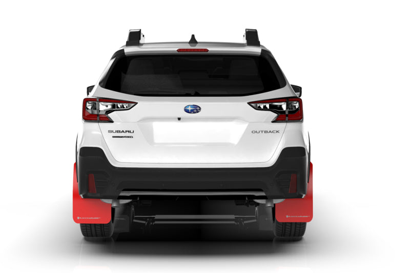 Rally Armor UR Mud Flaps - 2020-2025 Subaru Outback - Black/Blue Logo - #MF66-UR-BLK/BL