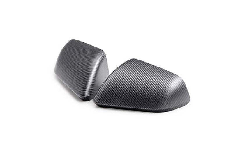 Ford Racing for 2024-2025 Mustang (without Turn Signals) Carbon Fiber Mirror Skull Caps - Matte