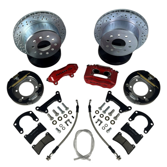 Baer Brakes Rear Ends w/ Ford 9in Torino Bearing Housing Ends 11in SS4 Rear SDZ Brake Kit - GB