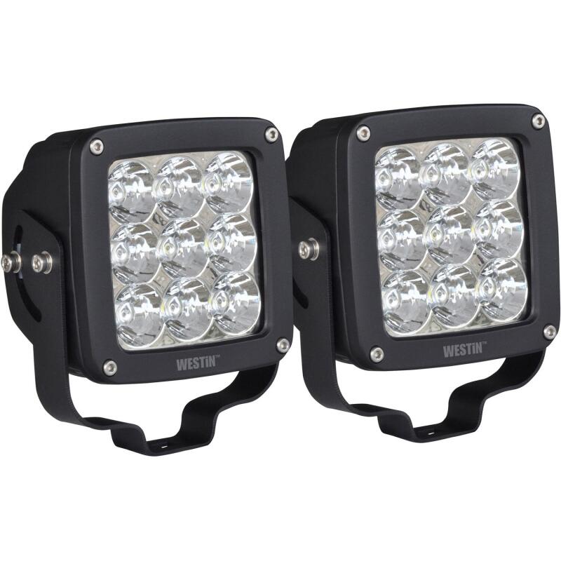 Westin 09-12219A-PR Axis LED Auxiliary Light 4.5 inch x 4.5 inch Square Spot Black