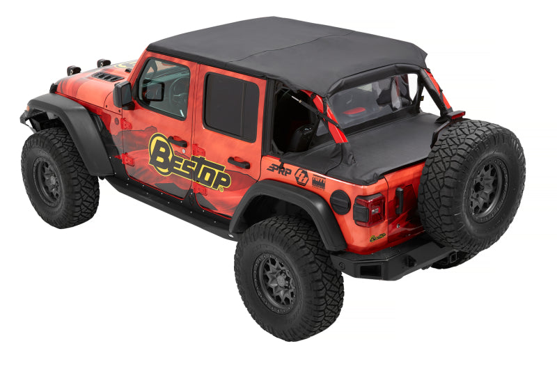 Bestop 18-23 Jeep Wrangler JL 4-Door Duster Deck Cover (Black Diamond)