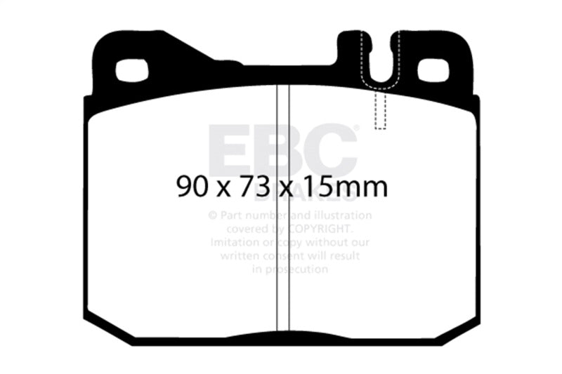 EBC 76-79 Mercedes-Benz 230 Ultimax2 Front Brake Pads UD145