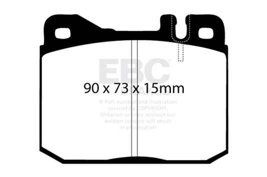EBC 76-79 Mercedes-Benz 230 Ultimax2 Front Brake Pads UD145