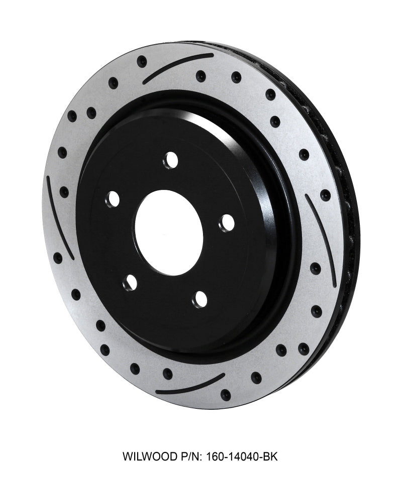 Wilwood Rotor-Rear-SRP-C5/C6 Vette-RH-BLK 12.00 x 1.03 - 5 x 4.75in - #160-14040-BK