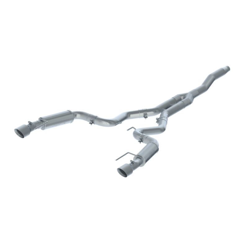MBRP S7274AL Cat-Back Exhaust System - 2015-2026 Ford Mustang 2.3L EcoBoost (Street) | Aluminized