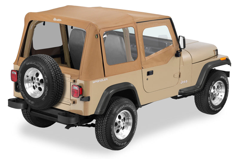 Bestop A-Top For OEM - 88-95 Jeep Wrangler YJ Replace (Spice Clear Windows Door Skins Included)