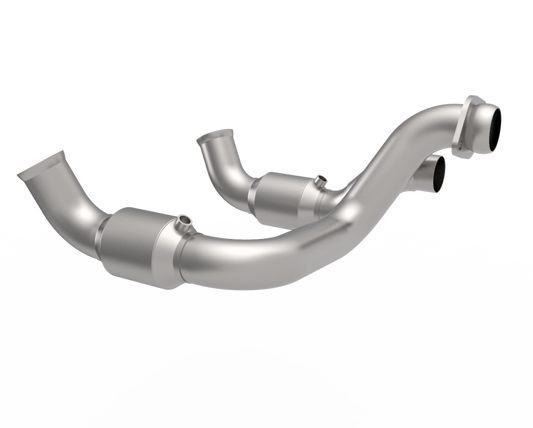 Kooks 14003400 for 2020-2022 Ford F250 7.3L V8 / Ford F350 7.3L V8 3in SS High Output Green Catted Connecting Pipes