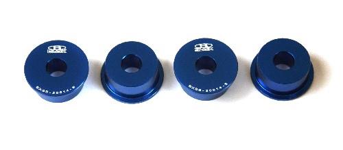 BLOX Racing Honda S2000 Steering Rack Rigid Bushing Kit - Black BXSS-20614-BK