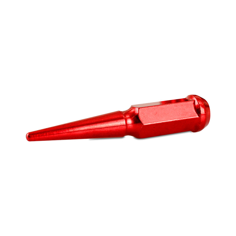 Mishimoto Mishimoto Steel Spiked Lug Nuts M14 x 1.5 32pc Set Red - #MMLG-SP1415-32RD