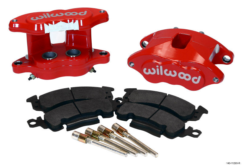 Wilwood D52 Rear Caliper Kit - Red 1.25 / 1.25in Piston 1.04in Rotor - #140-11293-R