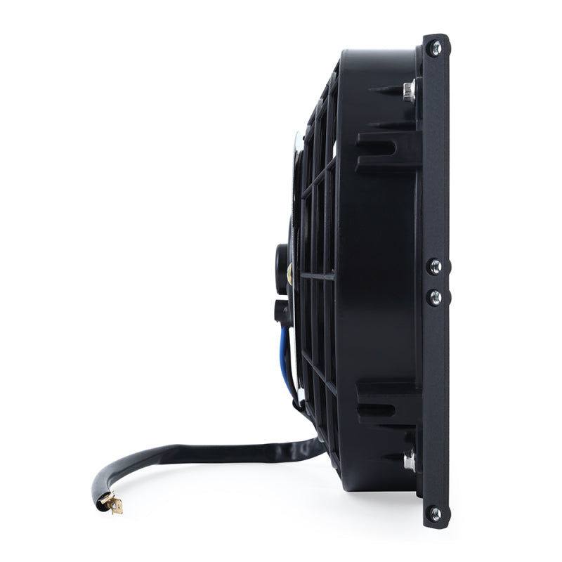 Mishimoto Universal 10in. Heavy-Duty Oil Cooler Fan Shroud - Micro Wrinkle Black - #MMFS-HDOC-10