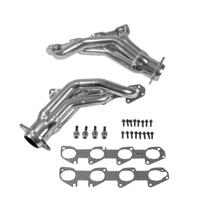 BBK Performance 40130 Shorty Tuned Length Headers 1-7/8 Silver Ceramic for 2005-2010 Chrysler 300, Dodge Charger / Challenger / Magnum SRT8 (6.1L Hemi) Excluding AWD