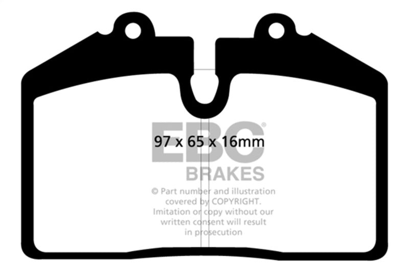EBC 92-93 Porsche 911 (964) 3.6 Carrera RS America Yellowstuff Front Brake Pads DP41013R