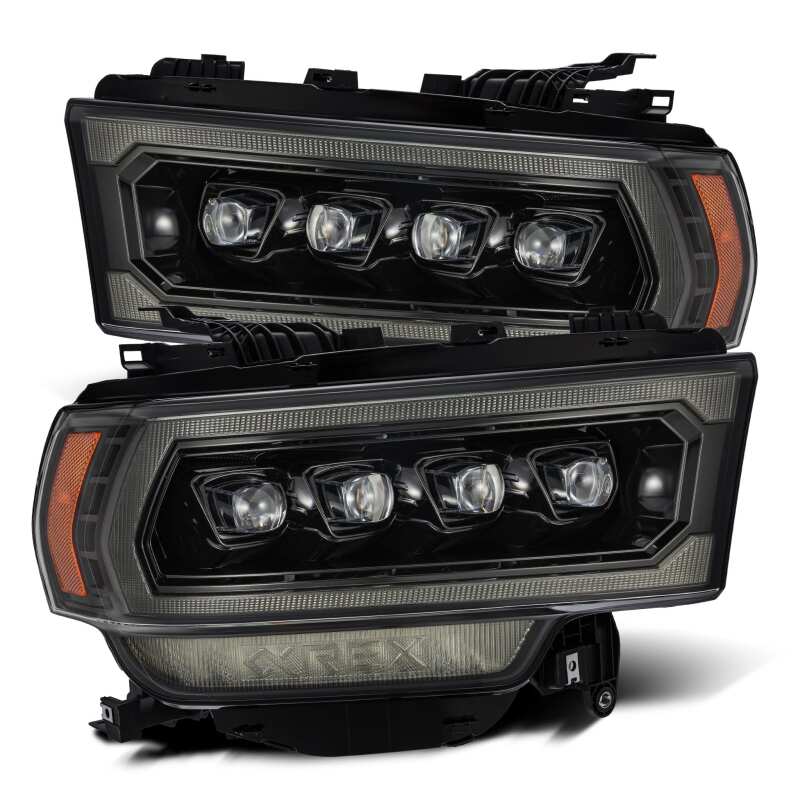 AlphaRex 880552 19-21 Ram 2500 NOVA LED Projector Headlights Plank Style Alpha Black w/Activation Light/Sequential Signal/DRL