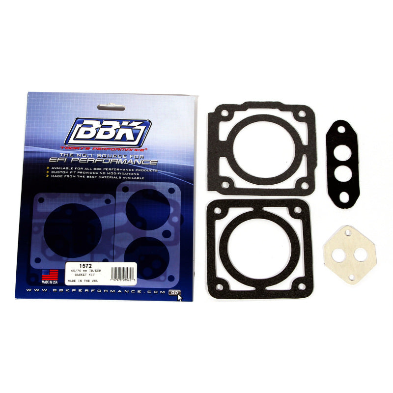 BBK Performance 1572 Throttle Body Gasket Kit 65-70mm for 1986-1993 Ford Mustang 5.0L