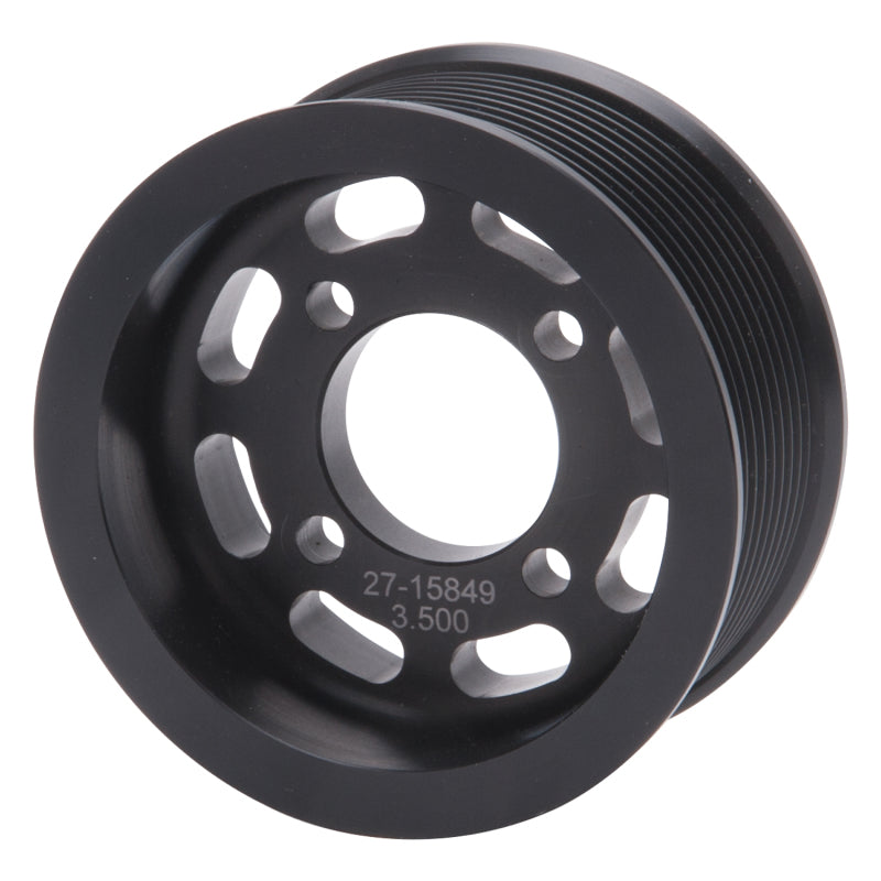 Edelbrock 15849 Pulley Supercharger Enforcer 10 Rib 3.5 in Black