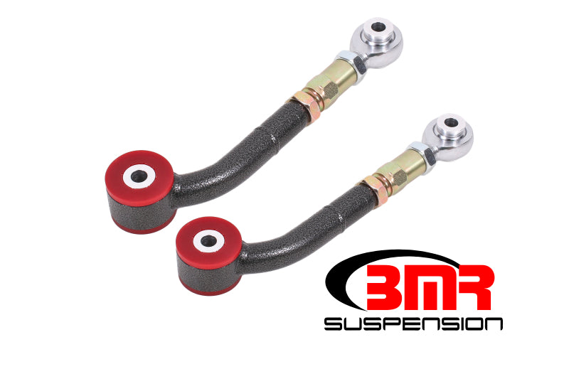 BMR 2008-2023 Challenger Upper Trailing Arms with On-Car Adj. Poly/Rod Ends - Black Hammertone