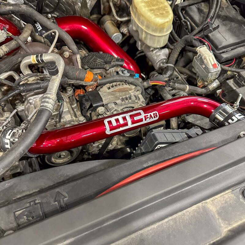 Wehrli Custom Fabrication WCF100696-GW Upper Coolant Pipe Gloss White for 2011-2016 Chevrolet Silverado / GMC Sierra 2500 HD / 3500 HD 6.6L LML Duramax