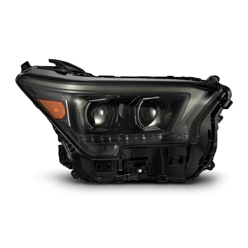 AlphaRex 880334 23-24 Toyota Tacoma LUXX-Series LED Projector Headlights Alpha Black with Activation Light & Sequential Signal + DRL
