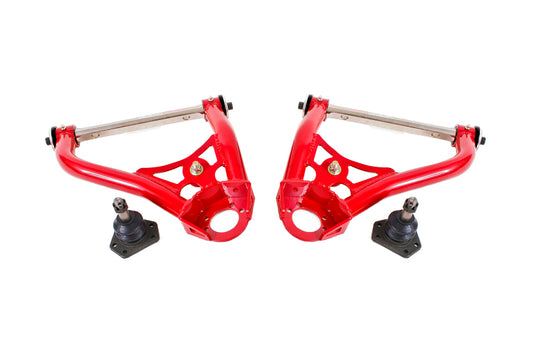 BMR 67-69 1st Gen F-Body Pro-Touring Upper A-Arms with Tall Ball Joint (Delrin) - Red