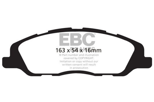 EBC 13-14 Ford Mustang 3.7 (A/T+Performance Pkg) Redstuff Front Brake Pads DP31868C