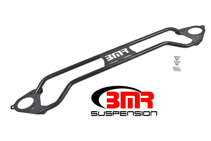 BMR 2016-2024 6th Gen Camaro Front Twin Tube Design Strut Tower Brace - Black Hammertone