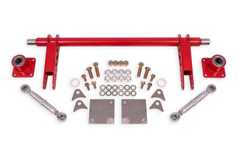 BMR 1979-2004 Ford Mustang 1.375in Rear Weld-on Anti-roll Bar Kit Hollow - Red