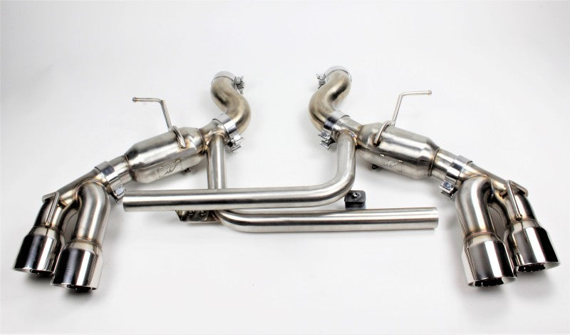 Mishimoto 2016+ Chevrolet Camaro SS Quad-Tip Pro Axle-Back Exhaust w/ Polished Tips - #MMEXH-CAM8-16AQTPP