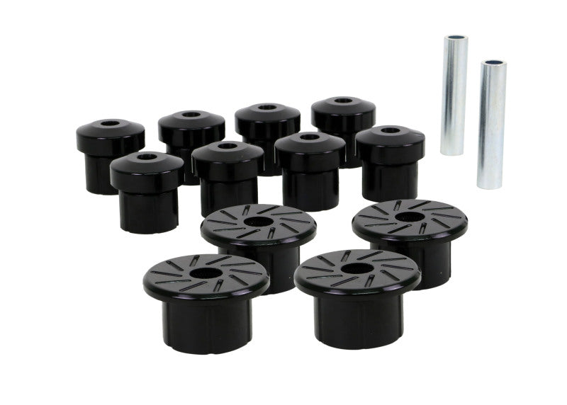 Whiteline W73822 Rear Leaf Spring & Shackle Bushings for 1973-1981 Chevrolet Camaro, 1973-1981 Oldsmobile Omega, 1973-1981 Pontiac Firebird and More