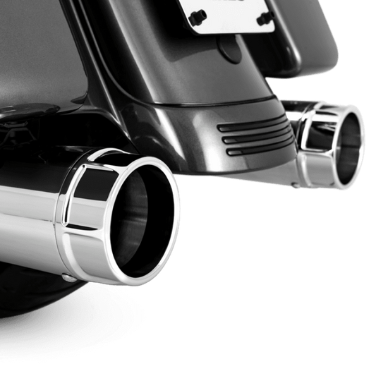 Vance & Hines 16673 Torquer 450 Slip-Ons Chrome for 1995-2016 Harley-Davidson Touring