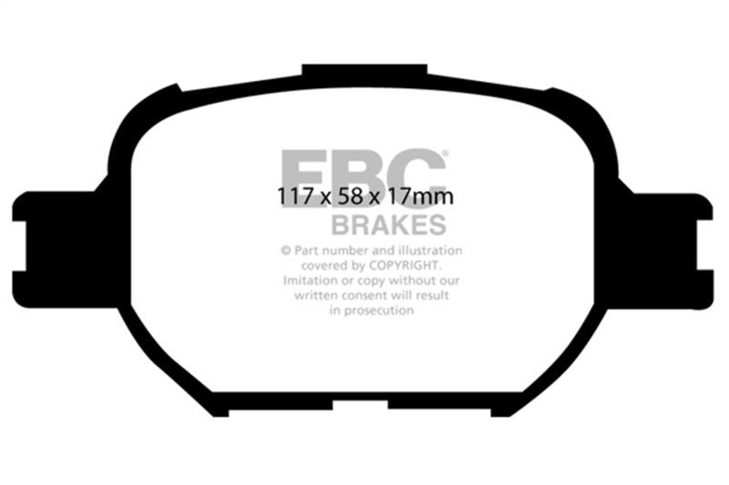 EBC 04-10 Scion TC 2.4 Greenstuff Front Brake Pads DP21325