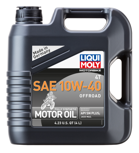 LIQUI MOLY 4L Motorbike 4T 10W-40 Offroad (20084) - Pack of 4