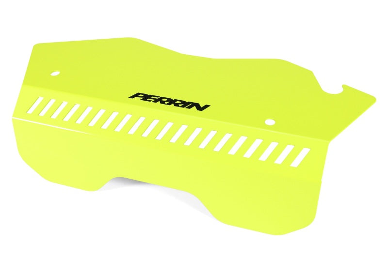 PERRIN 22-26 Subaru WRX Pulley Cover - Neon Yellow (TALL - For Use w/o PERRIN AOS)