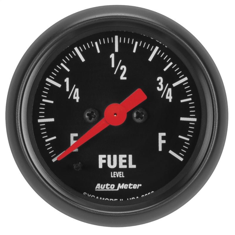 AutoMeter 2656 Z Series 0-280Ohm 2-1/16in Programmable Fuel Level Gauge