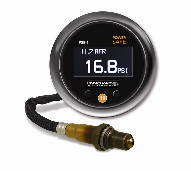 Innovate PSN-1 PowerSafe Nitrous Bottle Pressure / Wideband O2 Gauge Kit