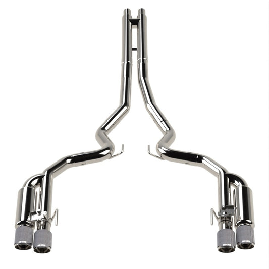 Kooks 11514520 for 18-24 Ford Mustang GT 5.0 3in. Valved Shotgun Cat-Back Exhaust - Carbon Tips