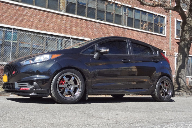 Rally Armor UR Mud Flaps - 2014-2019 Ford Fiesta - Red/White Logo - #MF29-UR-RD/WH