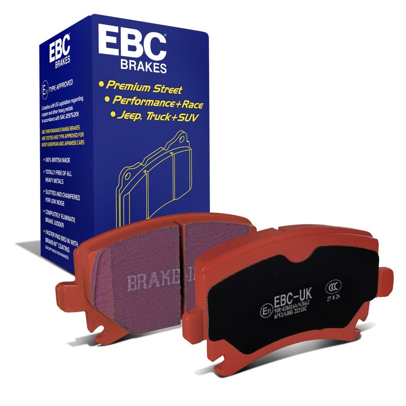 EBC 06-13 Audi A3 2.0 Turbo (Girling rear caliper) Redstuff Rear Brake Pads DP31518C