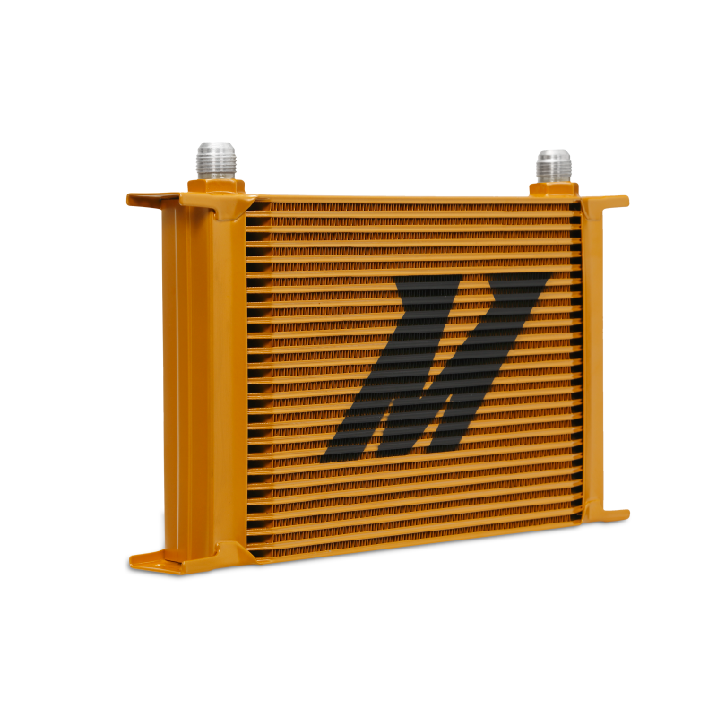Mishimoto Universal 25-Row Oil Cooler - Gold - #MMOC-25G
