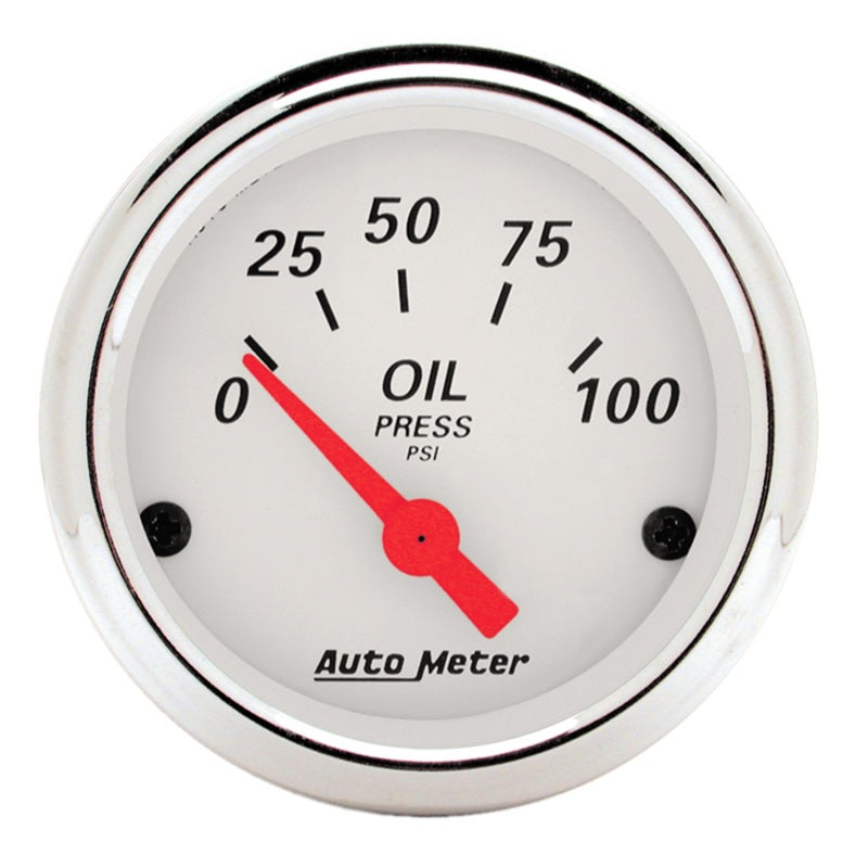 AutoMeter 1300 5-Piece Gauge Kit Mechanical Speedometer Electric Oil Pressure Water Temperature Volt Fuel Level