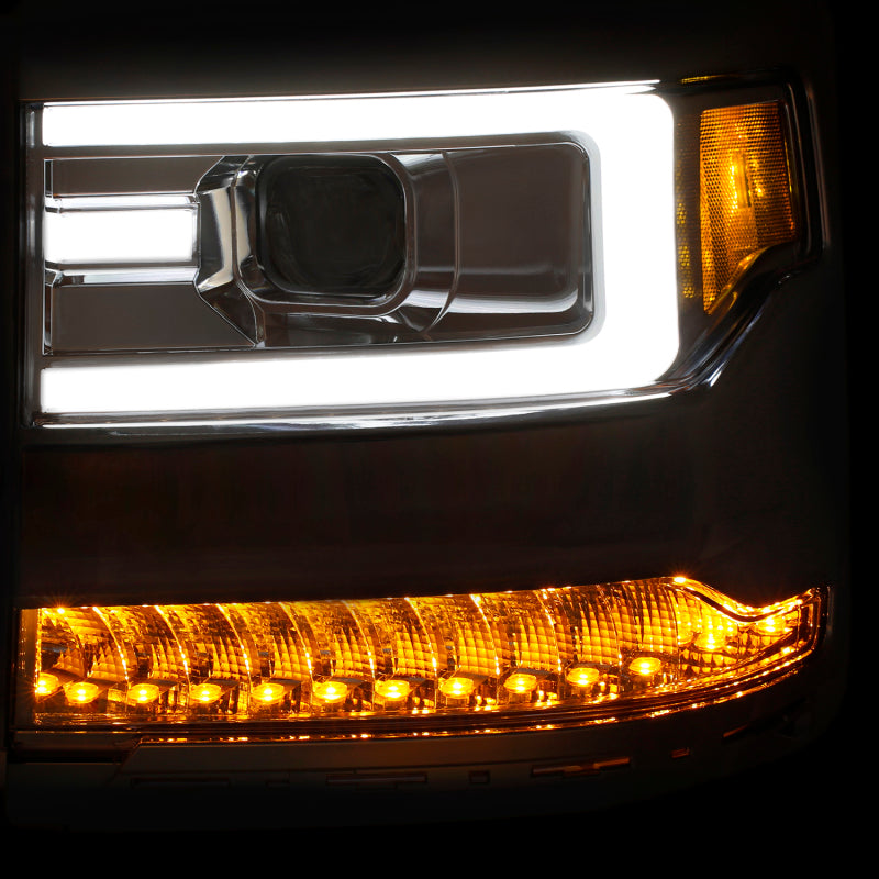 ANZO 2016-2018 Chevrolet Silverado 1500 LED Projector Headlights