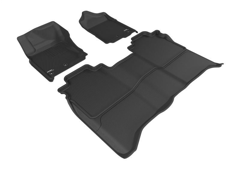 3D MAXpider Kagu Front & Rear Floor Mats for 2016-2024 Nissan Titan (Crew Cab, Without Storage Box)