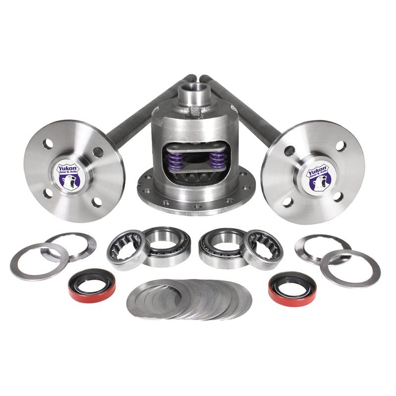 Yukon Gear & Axle YA FMUST-1-28 For 79-93 Mustang Axle Kit / 28 Spline / 4 Lug Axles with Duragrip Positraction