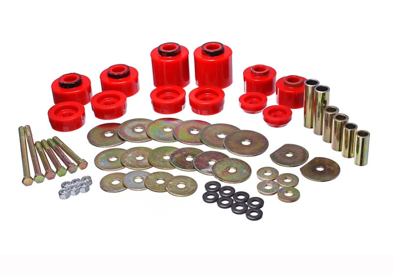 Energy Suspension for 80-96 Ford F-150 Red Body Mount Set Incl Hardware 4.4123R