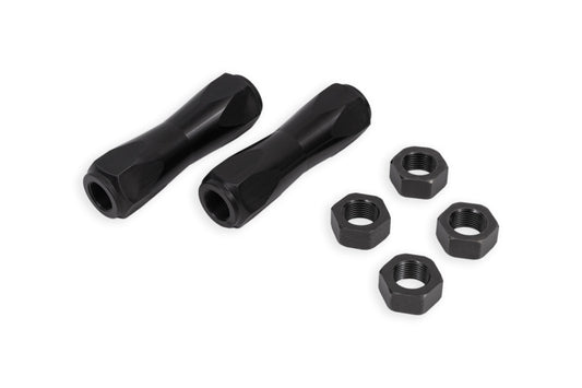 BMR 70-87 Chevrolet Camaro / Pontiac Firebird Tie Rod Sleeves 11/16in Thread - Black Anodized