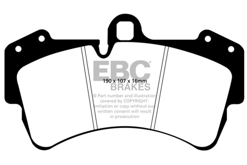 EBC 11-15 Audi Q7 3.0 Supercharged Yellowstuff Front Brake Pads DP41473R